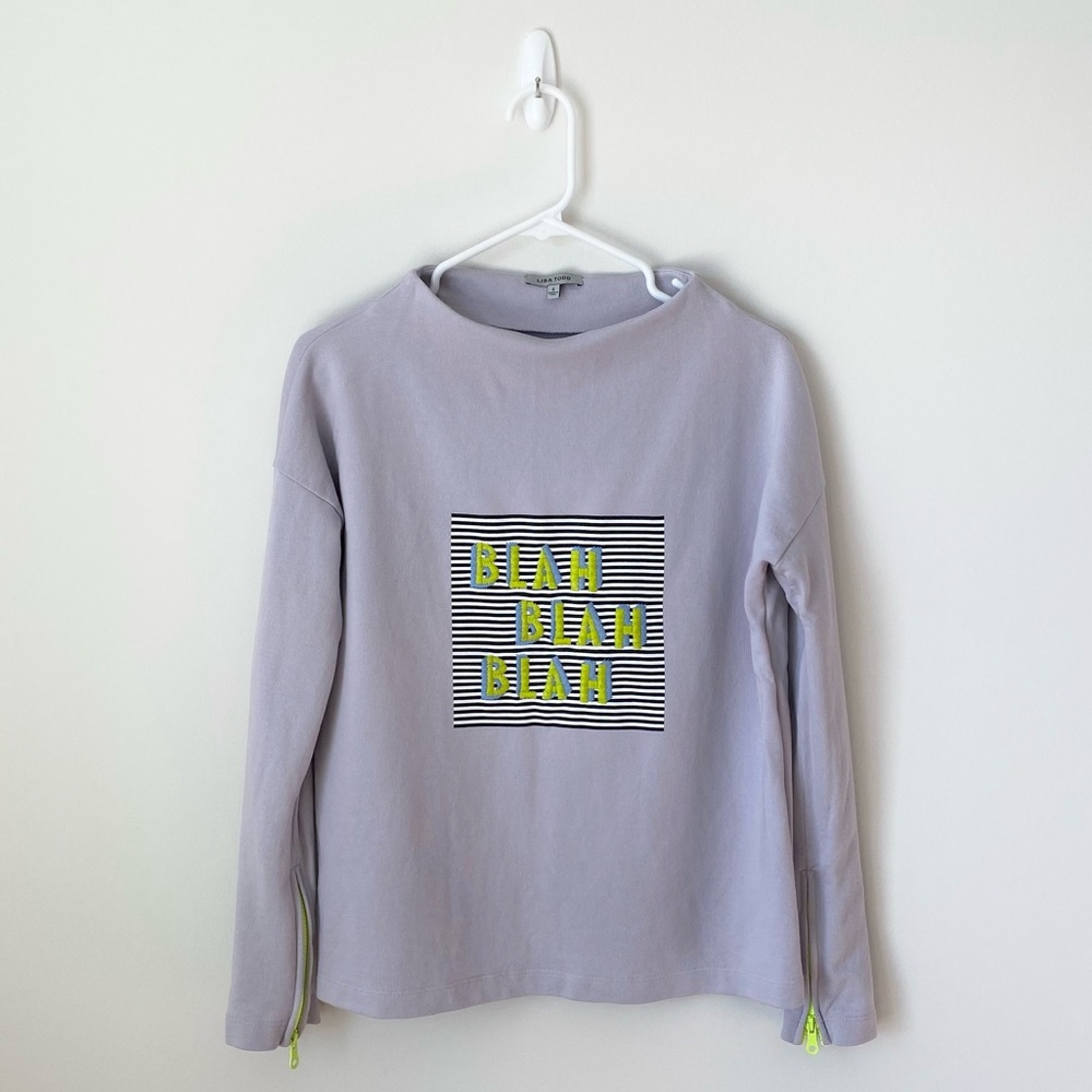 Anthropologie Lisa Todd Embroidered Sweatshirt